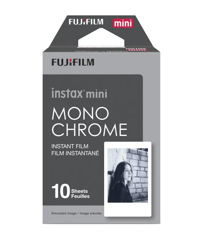 Fujifilm Instax Mini Instant Film noir & blanc (paquets de 10)